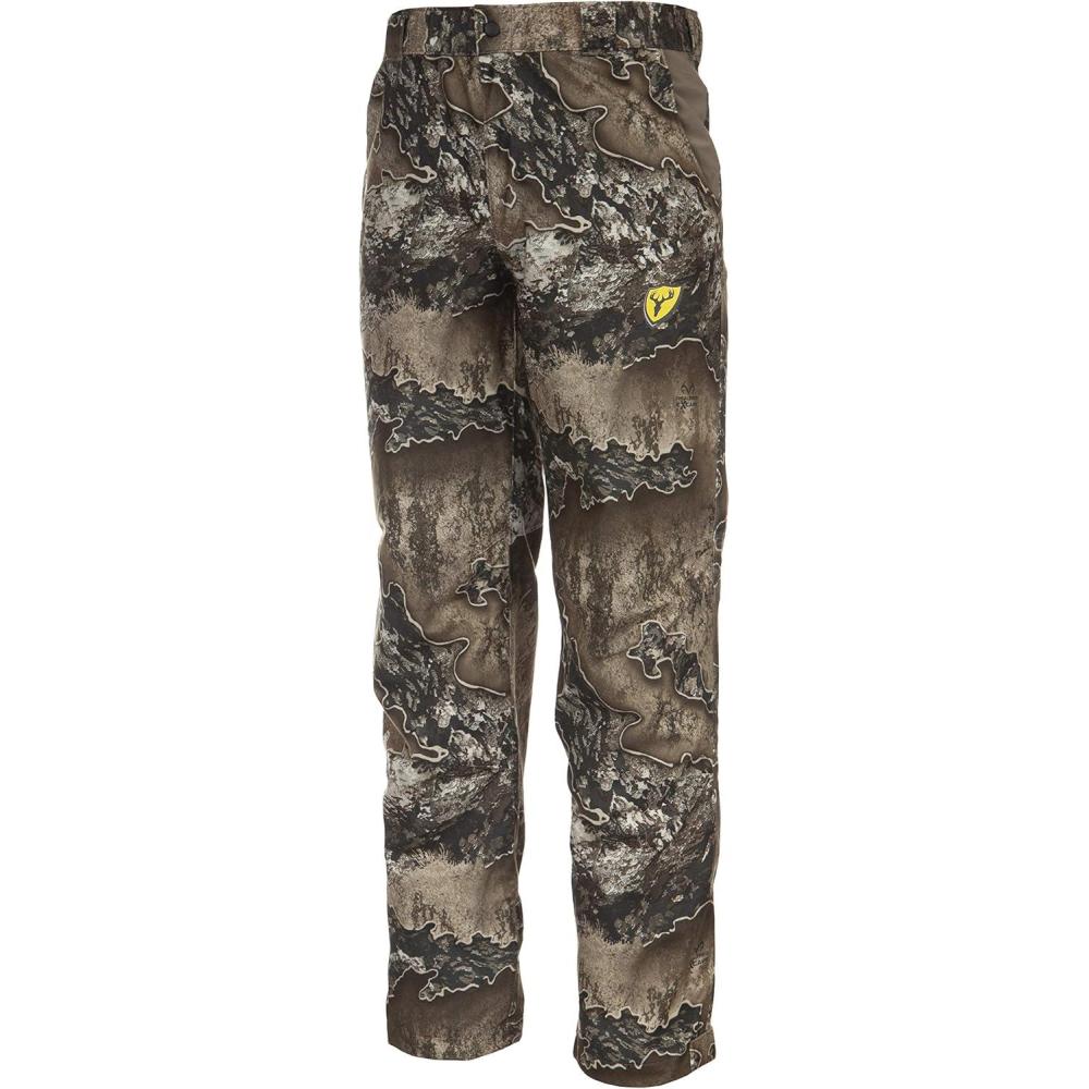 image:imageBLOCKER OUTDOORS Youth Drencher Youth Lightweight Waterproof Breathable Camo Hunting PantsRealtree Excape