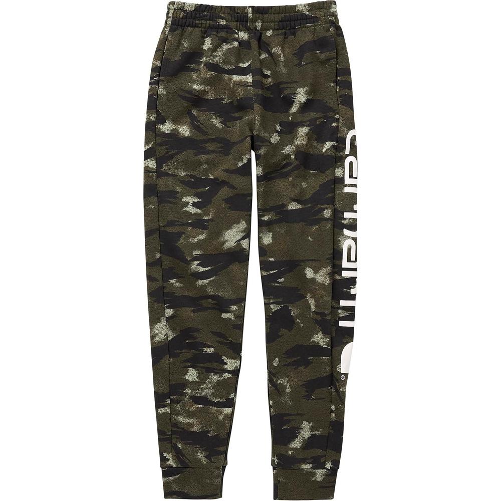 image:imageCarhartt Kids CK8429 Fleece Logo Sweatpant BoysBlind Fatigue Camo