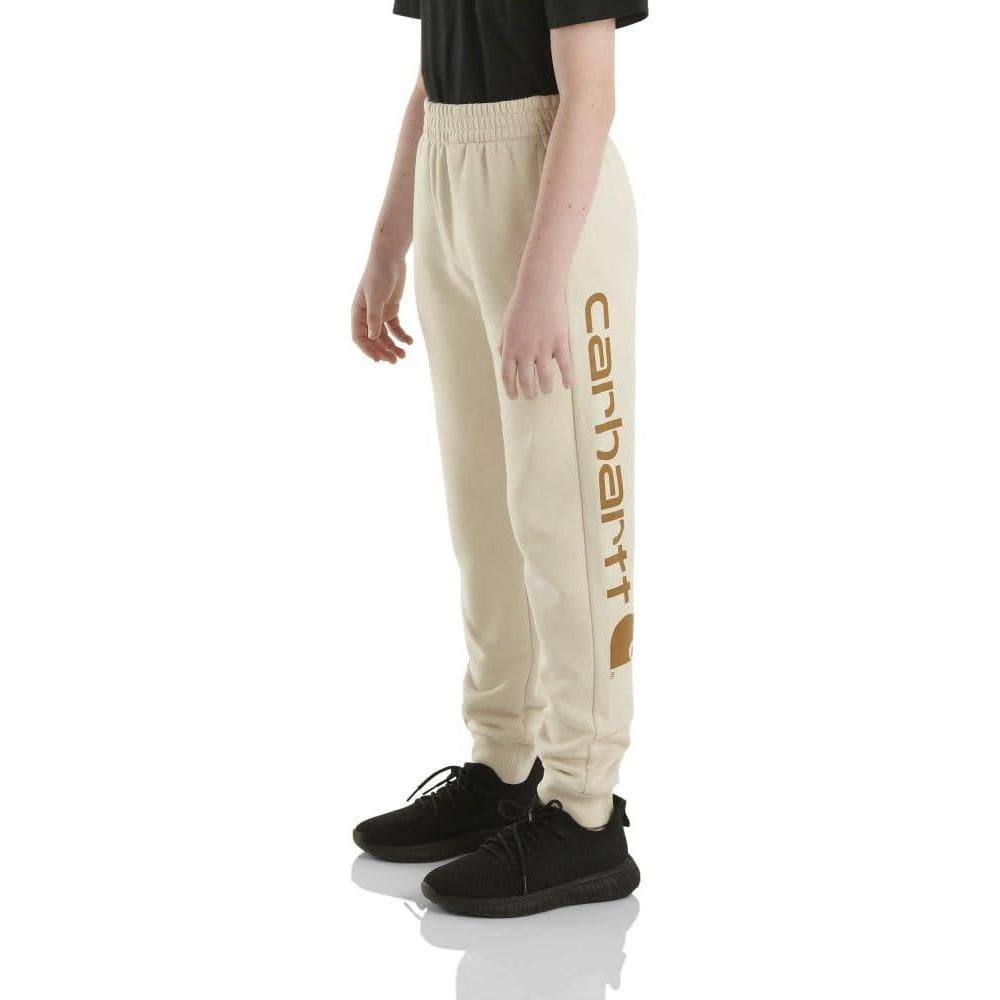 image:imageCarhartt Kids CK8429 Fleece Logo Sweatpant BoysMalt