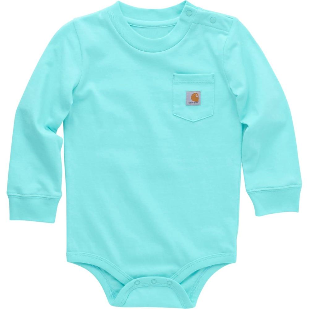 image:imageCarhartt LongSleeve Pocket BodysuitAruba Blue