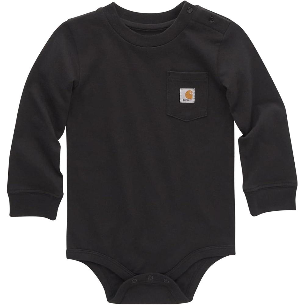 image:imageCarhartt LongSleeve Pocket BodysuitCaviar Black