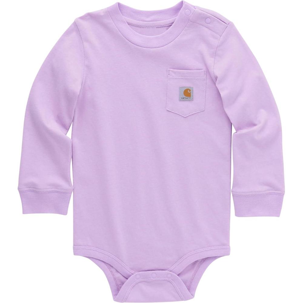 image:imageCarhartt LongSleeve Pocket BodysuitCrocus Petal Light Purple