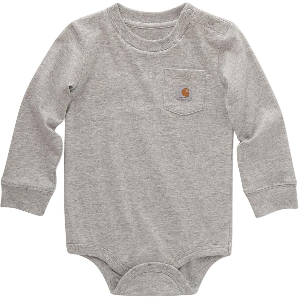 image:imageCarhartt LongSleeve Pocket BodysuitGrey Heather
