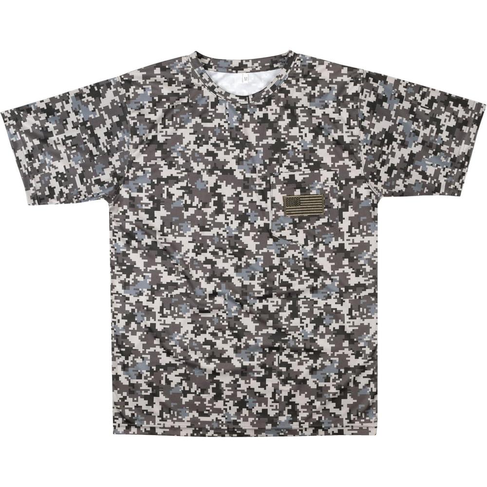 image:imageKids Patriotic Camo TShirt USA Flag Embroidered Tee for Boys amp Girls Perfect for Outdoors amp HuntingUrban Digital Camo