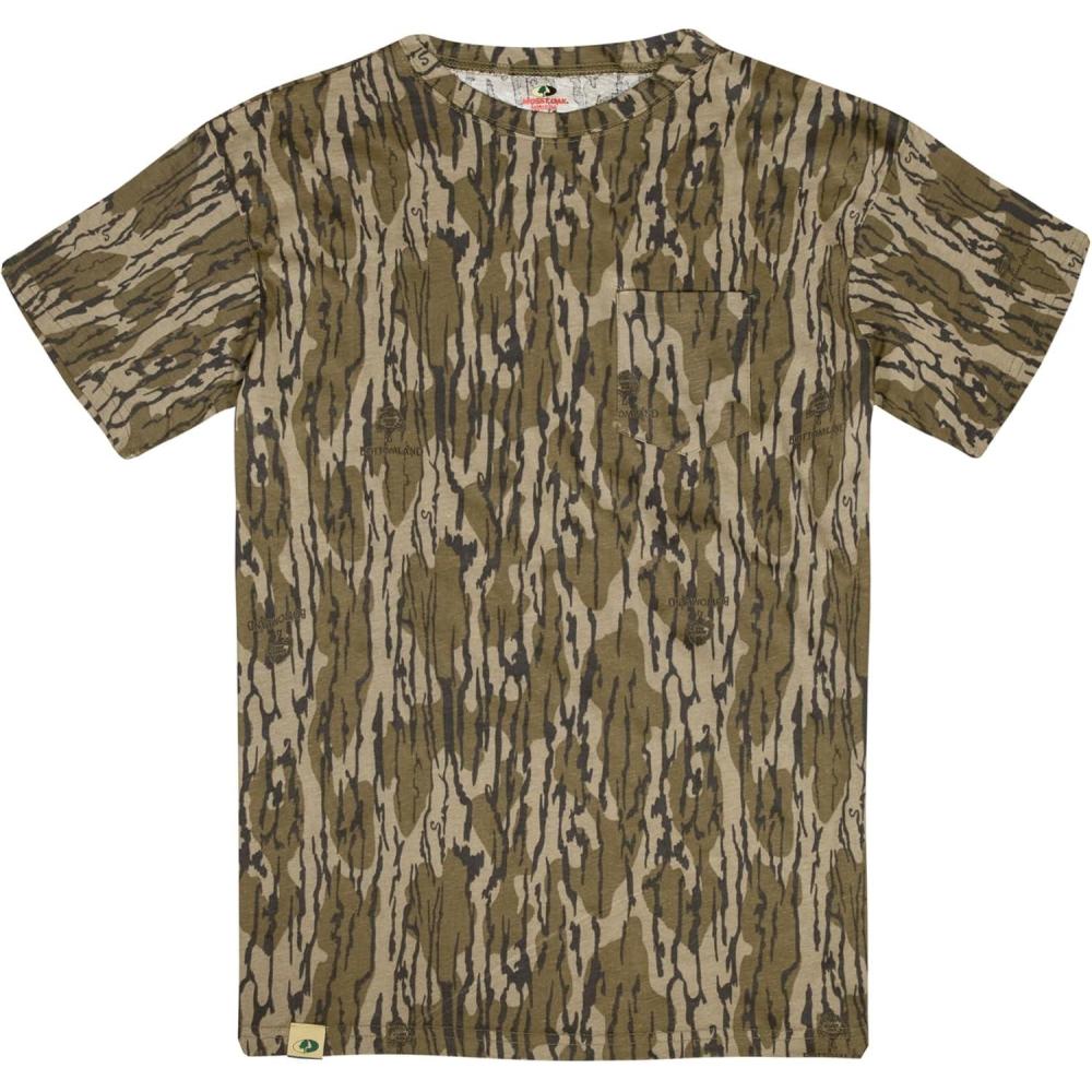 image:imageMossy Oak Boys Youth Hunting Clothes Boys Camo Shirt Short Sleeve CottonOriginal Bottomland