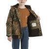 Carhartt Boys’ Flannel-Lined Hooded Canvas Insulated Zip-Up Jacket(Mossy Oak Country Camo)