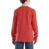 Carhartt Boys Long-Sleeve Logo Sleeve Pocket T-Shirt(Bittersweet)