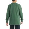 Carhartt Boys Long-Sleeve Logo Sleeve Pocket T-Shirt(Cilantro)