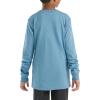 Carhartt Boys Long-Sleeve Logo Sleeve Pocket T-Shirt(Coronet Blue)