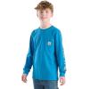 Carhartt Boys Long-Sleeve Logo Sleeve Pocket T-Shirt(Deep Water)
