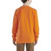 Carhartt Boys Long-Sleeve Logo Sleeve Pocket T-Shirt(Exotic Orange)