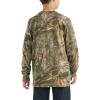 Carhartt Boys Long-Sleeve Logo Sleeve Pocket T-Shirt(Mossy Oak Dna Camo Print)