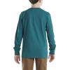 Carhartt Boys Long-Sleeve Logo Sleeve Pocket T-Shirt(Shaded Spruce)