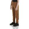 Carhartt Kid’s CK8429 Fleece Logo Sweatpant – Boys(Carhartt Brown Classic)