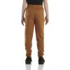 Carhartt Kid’s CK8429 Fleece Logo Sweatpant – Boys(Carhartt Brown Classic)