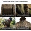Drake Waterfowl Youth MST Eqwader DW3020 1/4 Zip Hunting Waterproof Breathable Fleece Lined Warm Jacket with Multiple Pockets(Mossy Oak Bottomland)