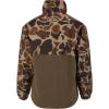 Drake Waterfowl Youth MST Eqwader DW3020 1/4 Zip Hunting Waterproof Breathable Fleece Lined Warm Jacket with Multiple Pockets(Old School)