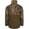 Drake Waterfowl Youth MST Eqwader DW3020 1/4 Zip Hunting Waterproof Breathable Fleece Lined Warm Jacket with Multiple Pockets(Realtree Max-7)