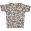Kids Patriotic Camo T-Shirt – USA Flag Embroidered Tee for Boys & Girls – Perfect for Outdoors & Hunting(Classic Camo Brown)