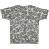Kids Patriotic Camo T-Shirt – USA Flag Embroidered Tee for Boys & Girls – Perfect for Outdoors & Hunting(Classic Camo Green)