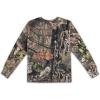Kids Patriotic Camo T-Shirt – USA Flag Embroidered Tee for Boys & Girls – Perfect for Outdoors & Hunting(Mossy Oak Country Ls)