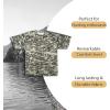 Kids Patriotic Camo T-Shirt – USA Flag Embroidered Tee for Boys & Girls – Perfect for Outdoors & Hunting(Uinversal Digital Camo)
