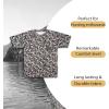 Kids Patriotic Camo T-Shirt – USA Flag Embroidered Tee for Boys & Girls – Perfect for Outdoors & Hunting(Urban Digital Camo)