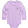 Carhartt Long-Sleeve Pocket Bodysuit(Crocus Petal Light Purple)