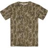 Mossy Oak Boys’ Youth Hunting Clothes Boys Camo Shirt Short Sleeve Cotton(Original Bottomland)