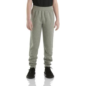 Carhartt Kid’s CK8429 Fleece Logo Sweatpant – Boys(Charcoal Grey Heather)