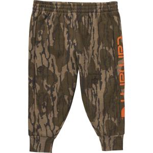 Carhartt Kid’s CK8429 Fleece Logo Sweatpant – Boys(Mossy Oak Bottomland)