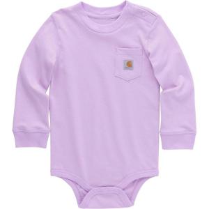 Carhartt Long-Sleeve Pocket Bodysuit(Crocus Petal Light Purple)