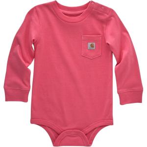 Carhartt Long-Sleeve Pocket Bodysuit(Pink Lemonade)