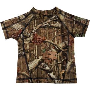 My Pool Pal Boys Mossy Oak Camo Baby Infant Toddler Sun Shirt Rash Guard(Mossy Oak Camo With Black Thread)