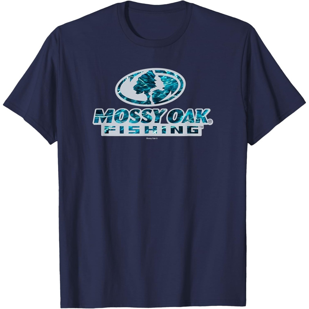 image:imageMossy Oak Fishing Open Water Classic Blue Logo TShirtNavy Blue
