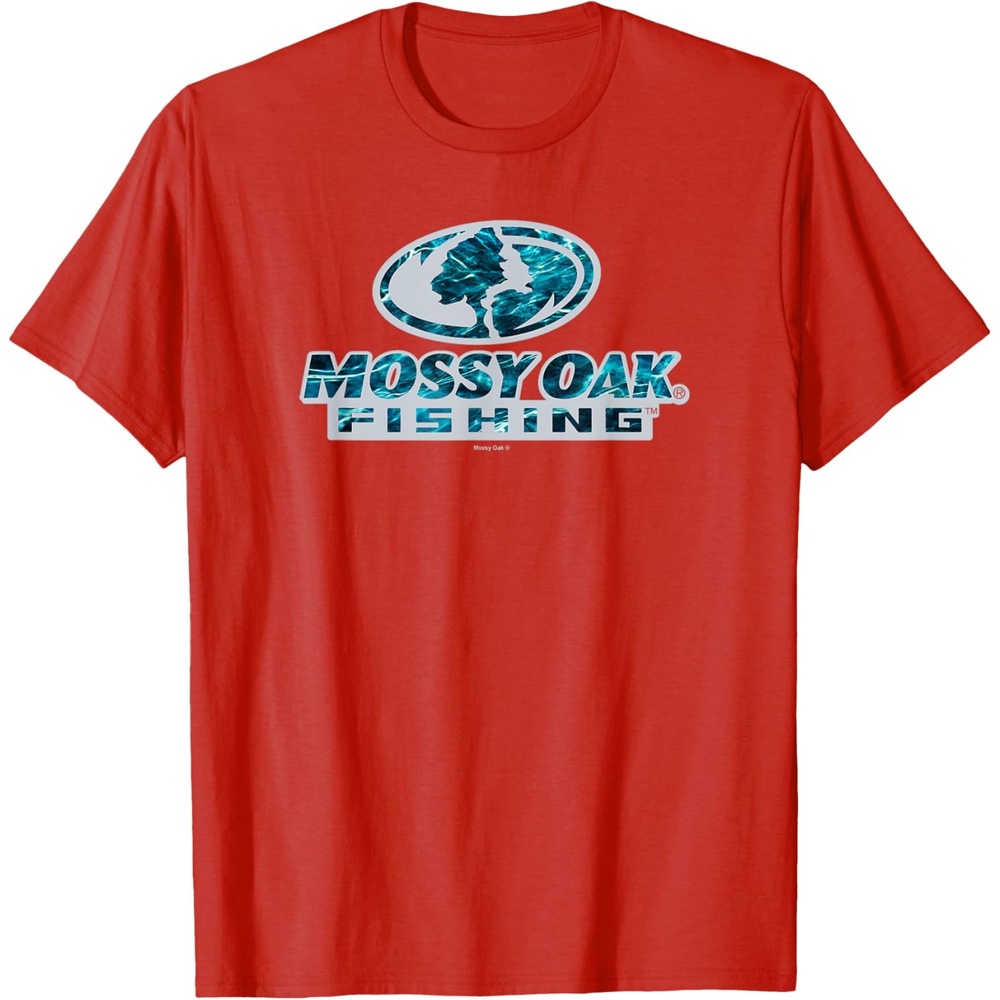 image:imageMossy Oak Fishing Open Water Classic Blue Logo TShirtRed