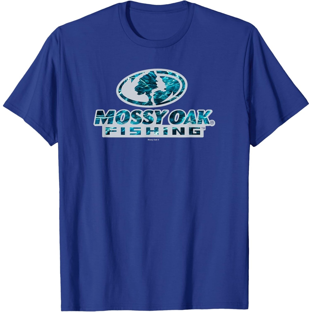 image:imageMossy Oak Fishing Open Water Classic Blue Logo TShirtRoyal Blue