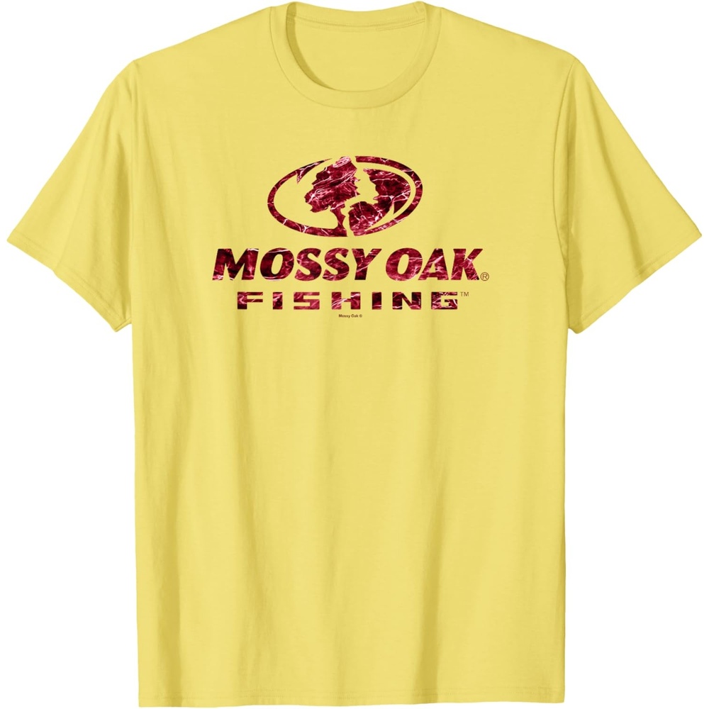 image:imageMossy Oak Fishing Open Water Classic Red Logo TShirtLemon Yellow