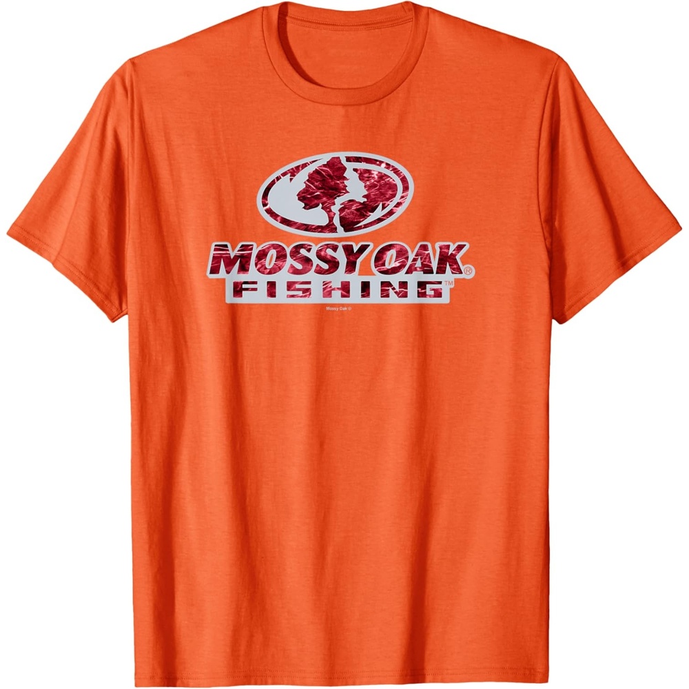 image:imageMossy Oak Fishing Open Water Classic Red Logo TShirtOrange
