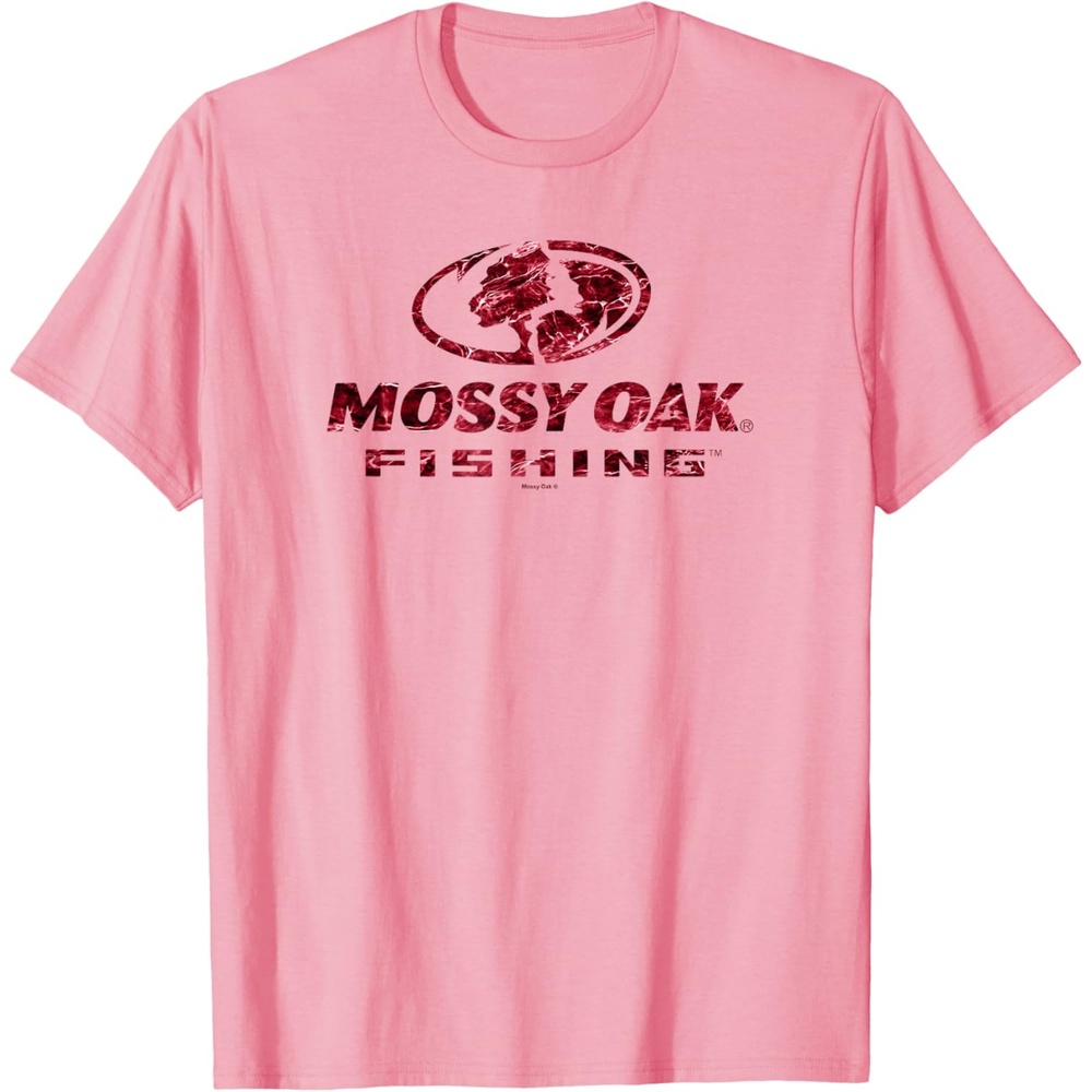image:imageMossy Oak Fishing Open Water Classic Red Logo TShirtPink