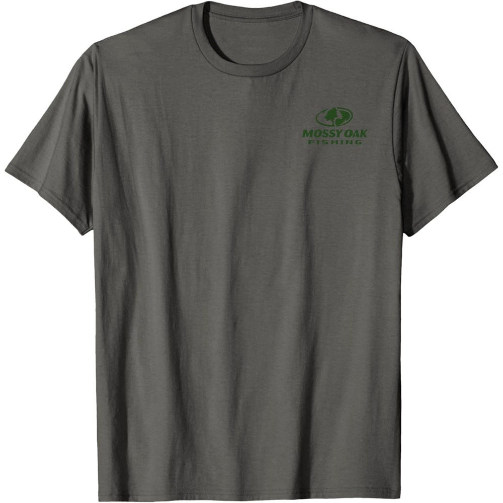 image:imageMossy Oak Fishing Pocket Green Logo TShirtAsphalt Grey