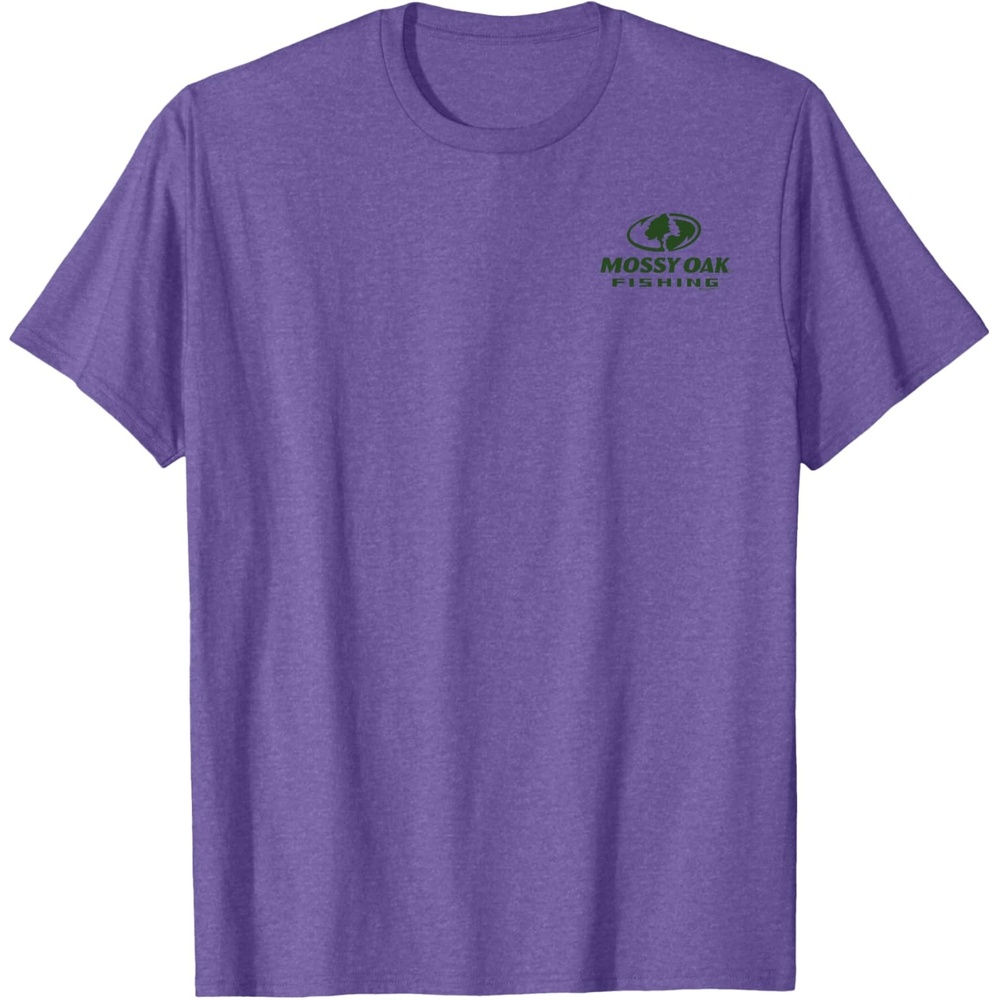 image:imageMossy Oak Fishing Pocket Green Logo TShirtPurple Heather