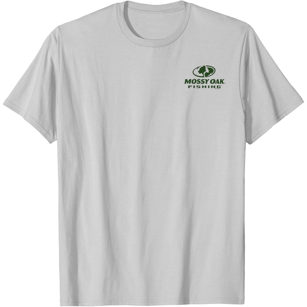 image:imageMossy Oak Fishing Pocket Green Logo TShirtSilver Grey