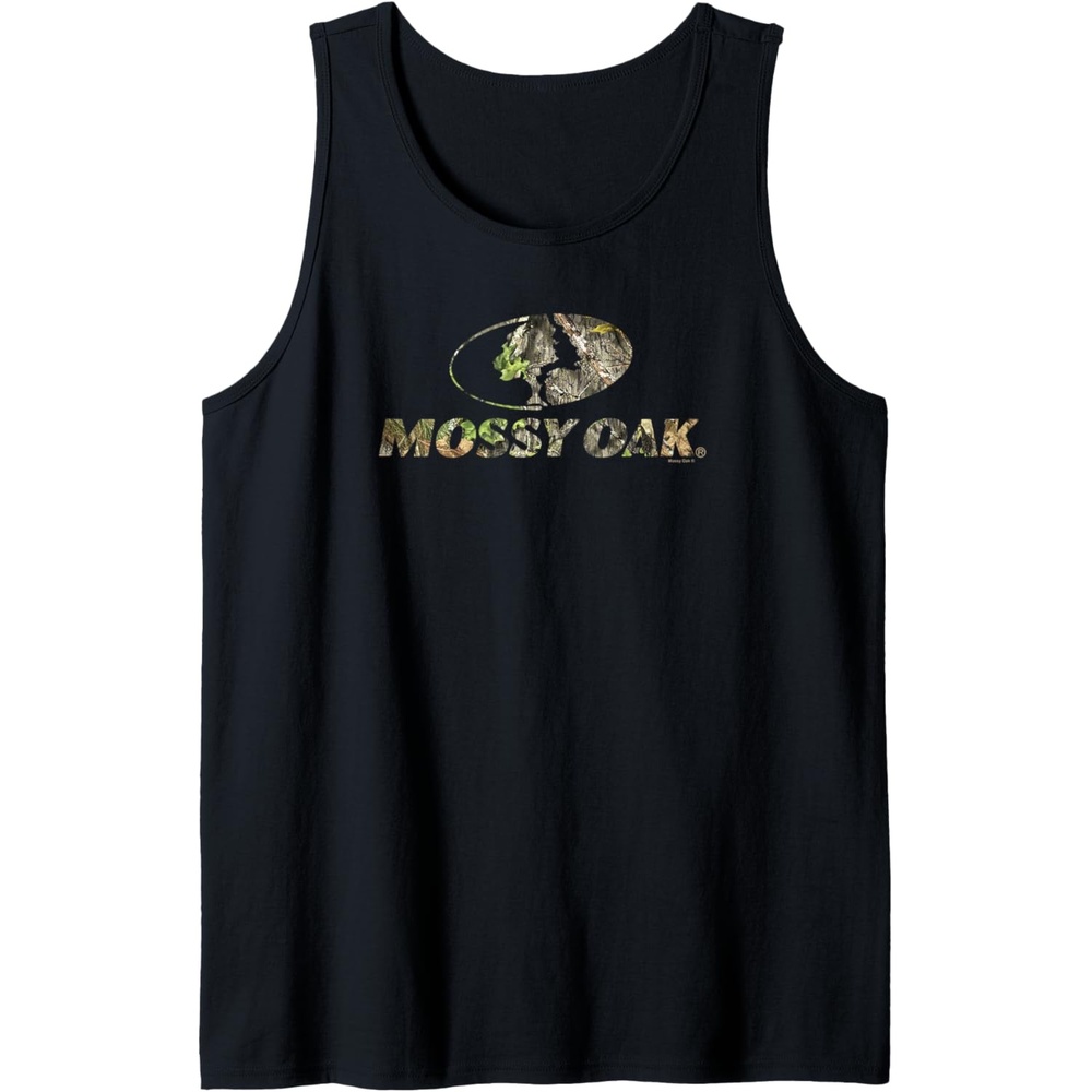 image:imageMossy Oak Nature Camouflage Classic Outdoors Logo Tank TopBlack