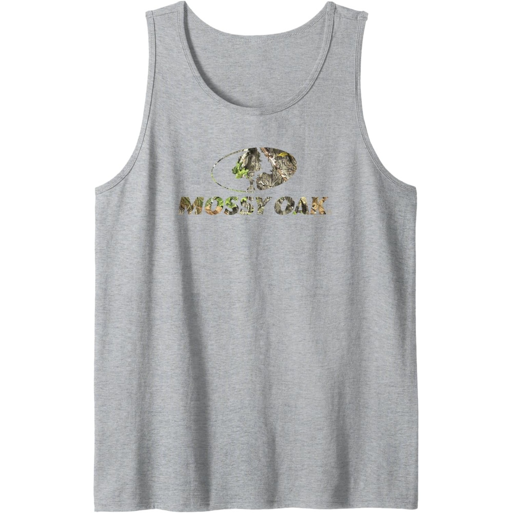 image:imageMossy Oak Nature Camouflage Classic Outdoors Logo Tank TopHeather Grey