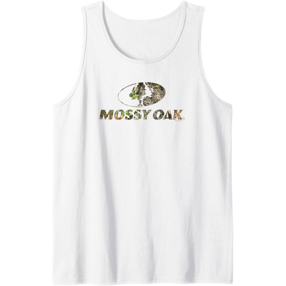 image:imageMossy Oak Nature Camouflage Classic Outdoors Logo Tank TopWhite