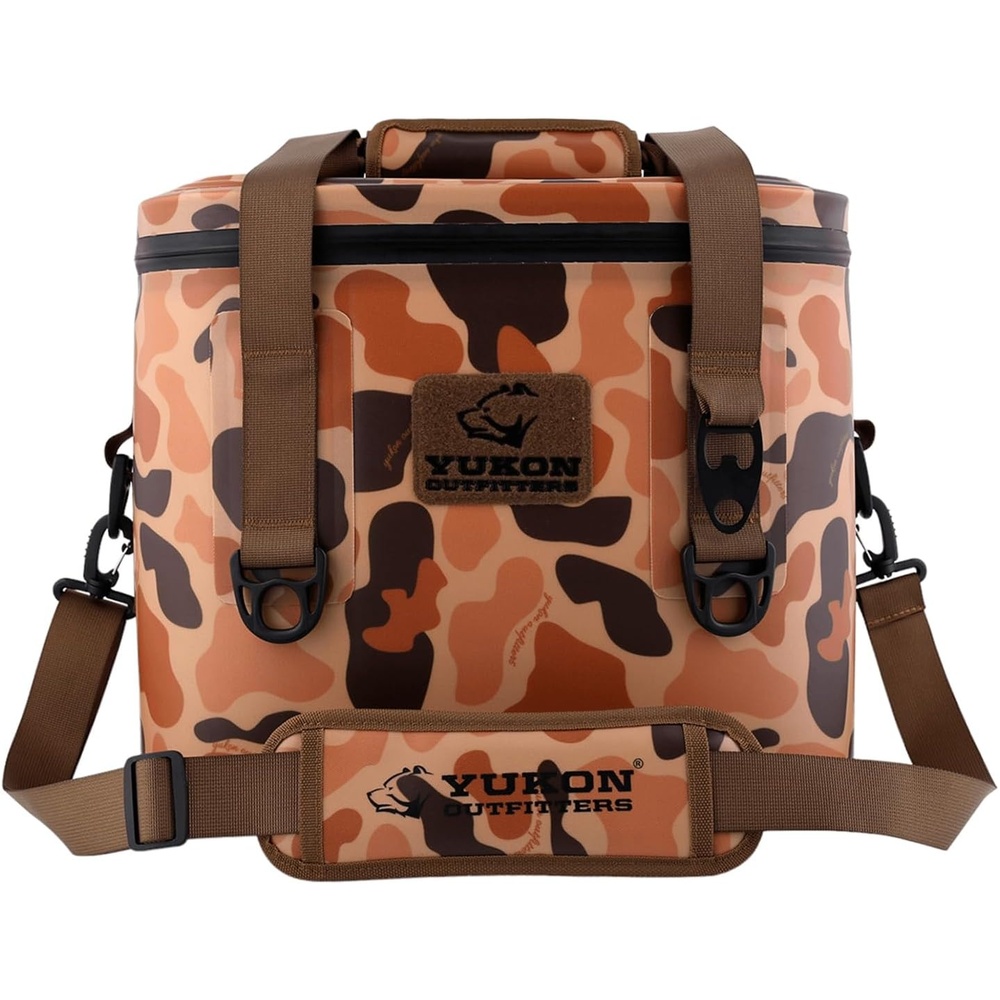 image:imageYukon Outfitters Can Tech Cooler Bag Durable TRU Welded Leakproof Insulated Outdoor Camping Boating Meal amp Drink Lunchbox wAirtight Zippers Padded Carry Handle amp Shoulder StrapVintage Camo