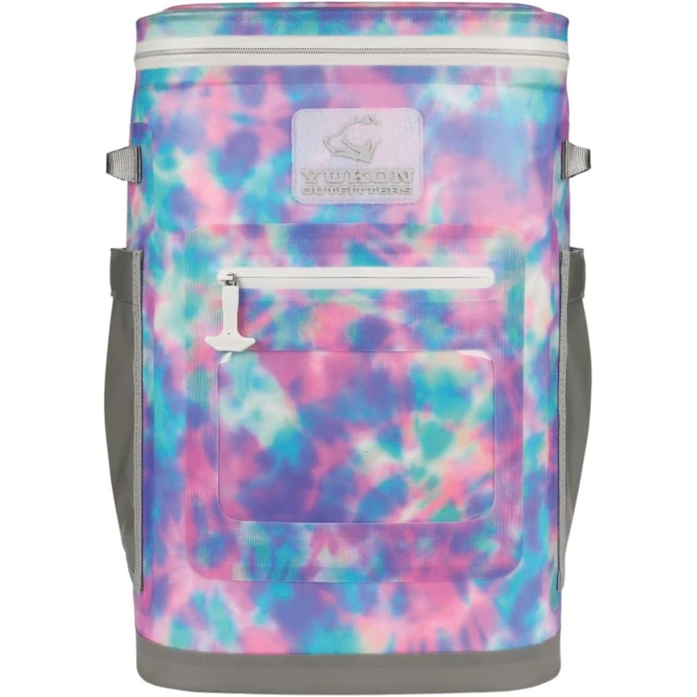 image:imageYukon Outfitters Hatchie Backpack Cooler 54Liter Durable Insulated CargoReady Outdoor Hiking Watersports Meals amp Beverages Daypack Cooler wAirtight Zippers Padded Straps amp Carry HandleShibori Tie Dye