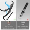 Mossy Oak 10.5” Fishing Lip Gripper, Lightweight Nylon & Fiberglass Fish Grabber with Lanyard, Non-Slip Handle for Freshwater & Saltwater Fishing, Great Holder for Bass & Catfish(2pc)