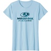 Mossy Oak Fishing Open Water Classic Blue Logo T-Shirt(Baby Blue)